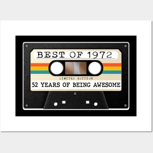 Funny Best of 1972 52nd Birthday Cassette Tape Vintage Posters and Art